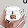 Clear Earphone Cases Cover With Hook Case For Samsung Galaxy Buds 3Pro 3 FE 4 Pro 4Pro Live 2Pro 2 Cute Capybara Cartoon