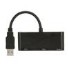 USB to HD Multimedia Interface 2 in 1 Black 1080P 60HZ 5Gbps USB 3.0 to VGA Adapter for Meeting Entertainment