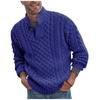 New Sweater Men's Solid Half High Neck Slim Long Sleeve Knitting Sweater
