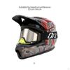Dirt Bike Helmet Matte Black Motocross Full-Face for Riders, Bikers