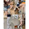 Fashion Mesh Contrasting Color Inner Height Increase Forrest Gump Shoes Women's 2025 New Versatile Comfortable Breathable Casual Moral Training Shoes