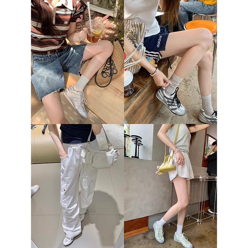 Fashion Mesh Contrasting Color Inner Height Increase Forrest Gump Shoes Women's 2025 New Versatile Comfortable Breathable Casual Moral Training Shoes