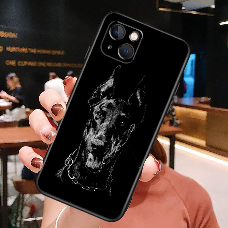 Dachshund Doberman Dog Phone Case For iPhone 16 Pro Max 15 14 12 11 13 Pro Max Plus 12 13 Mini XR 16e Funda Silione Cover