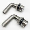 Respiro de Ventilação de Combustível em Aço Inoxidável com Curva de 90° 3/5 Polegadas - Tanque de Gasolina de Barco/Caminhão/Carro-A87Q