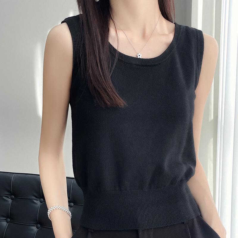 2025 Women's Slim Fit Beaded Camisole Vest for Spring/Summer