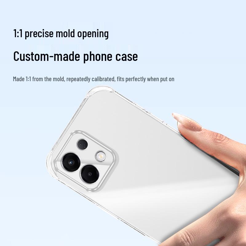 Oppo K12s/K12x Transparent TPU Airbag Anti-Drop Case - High-End Protective Cover