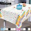 Paready Geburtstagstischdecke, Einwegdekoration, 1 Stück, Tischdecke, Tischdeko, Geburtstagsdekorationen, Partyzubehör, Kinderparty-Feier, B