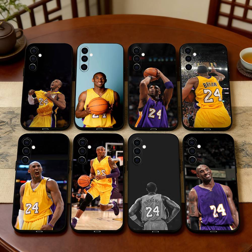 Coque de téléphone K-Kobe Bryant Silicone Noir Souple Pour Samsung Galaxy A73,A72,A71,A70,A53,A52,A51