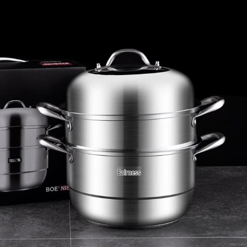 BENS-278 Stainless Steel Double-Layer Steamer Pot