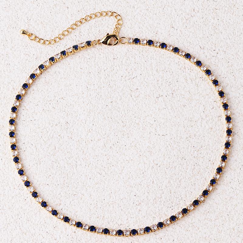 NEWEST Sexy Choker Iced Out Tennis Chain Necklace For Women Luxury Cubic Zircon Crystal Short Hiphop Neck Accessories Jewelry