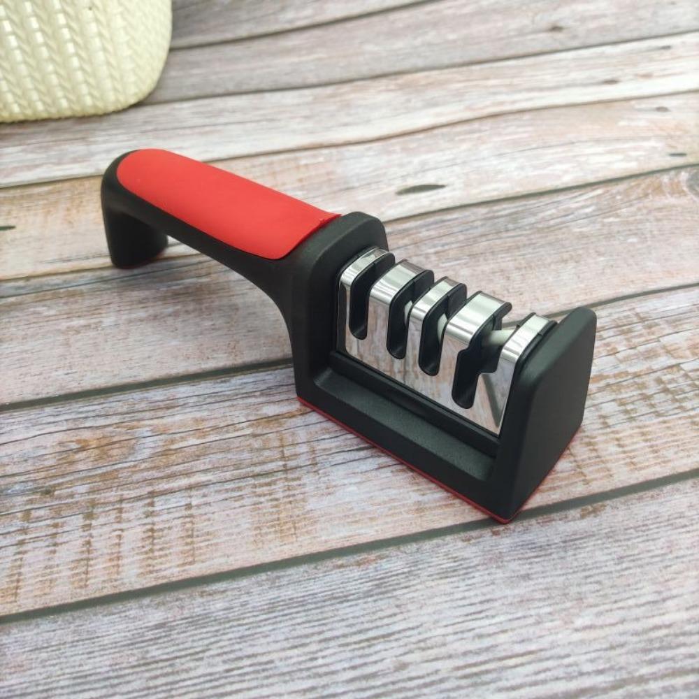 Knife Sharpener Professional 4 Stages Whetstone Kitchen Chef Knives Grinder Scissors Sharpening Stone Heavy Duty Diamond Blades