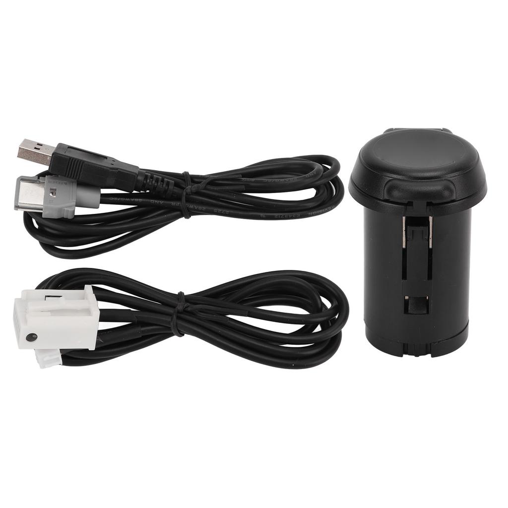 Stereo Adapter USB Plug Connecting Cable Set Kit Replacement for Peugeot 206 207 307