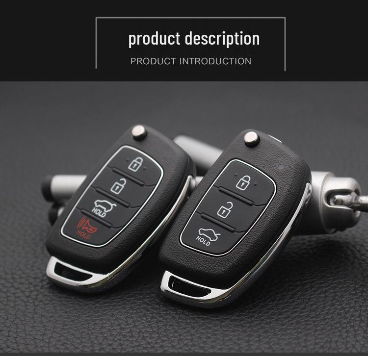 Modern Kia Key Shell for Tucson, New Santa Fe, Elantra, Langdong, IX25 - Remote Control Replacement