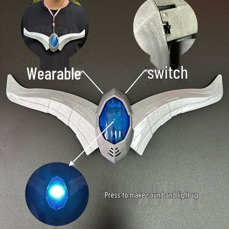 

Набор устройств для трансформации Зеро Слагателя: Браслет, Очки, Нагрудный фонарь, Энергетический камень, Игрушка Щит Пагиры.