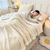 Soft Plush Throw Blanket Sofa Bed Office Nap Winter Warm Fleece Double-Sided Microfiber Velvet