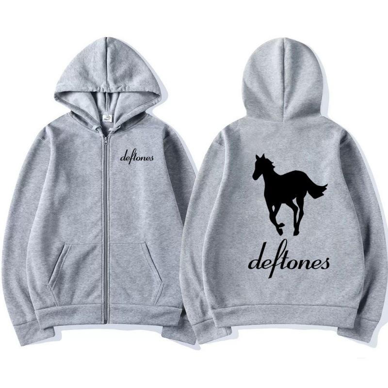 Street Trend Casual Personality, Fashion, Printed Men's and Women's Zipper Hooded Loose Sweater