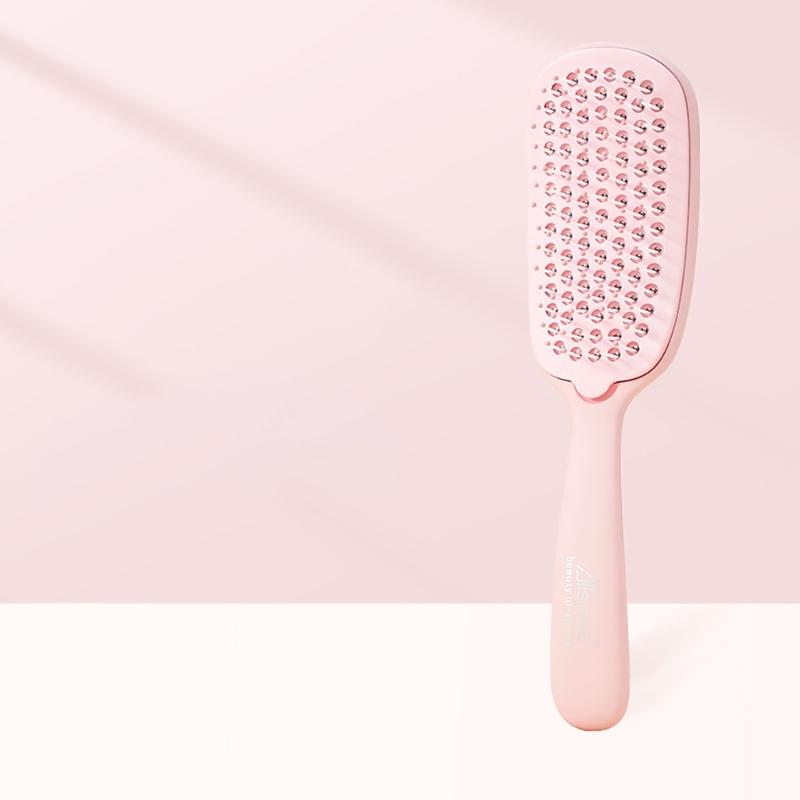 Soft Bristles Hair Comb for Scalp Massaging and Styling Curly Detangler Hairbrush Suitable for Travel and Home Use