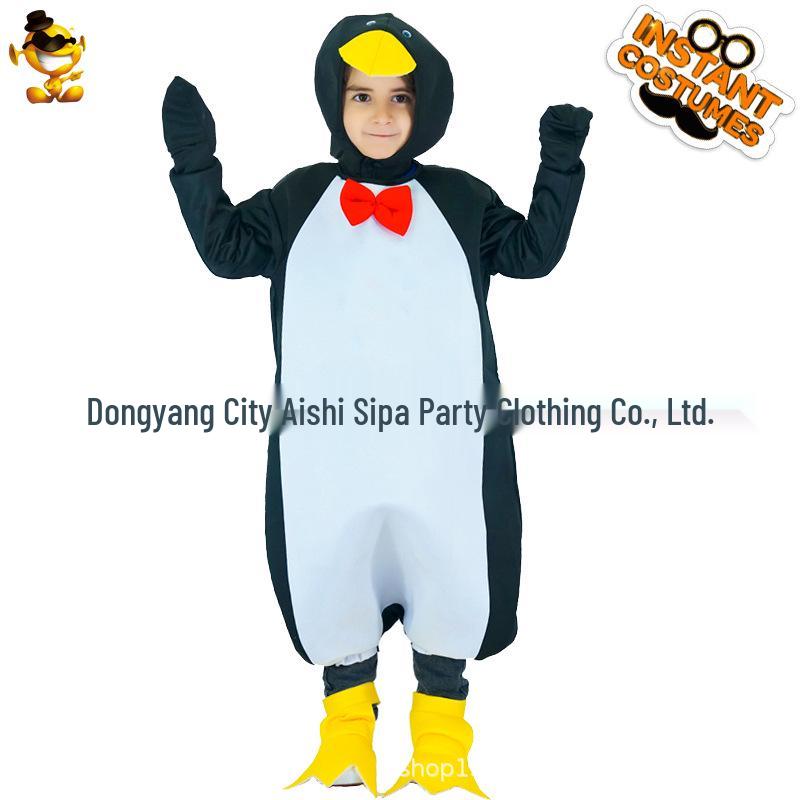 

Kids Penguin Costume for Halloween Cosplay and Stage Performance S (4-6 years, 104-116CM)