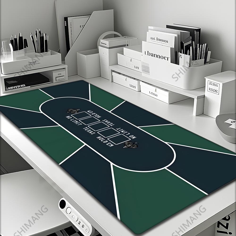 Texas Holdem Table Pad Portable Rubber Foam Poker Table Mouse Pad Keyboard Office Gaming Table Pad Gambling Players Game Layout