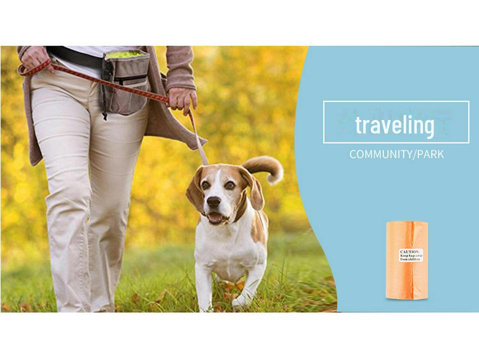 Pungi biodegradabile portabile pentru deșeuri canine