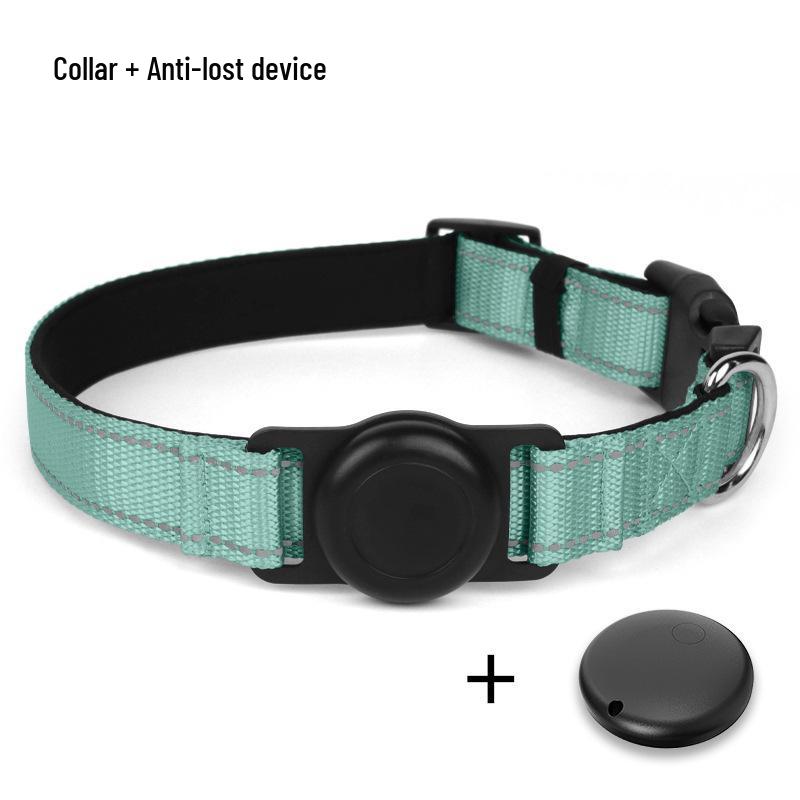 Pet Collar GPS Tracker with Airtag Protective Case for iOS & Android