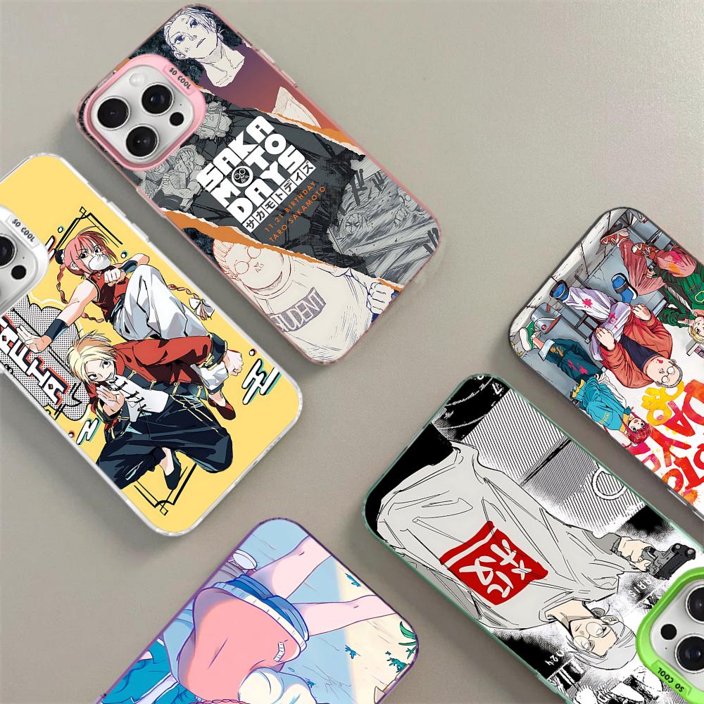 Popular Japanese Anime SAKAMOTO DAYS Phone Case For IPhone 16 15 14 13 12 11 Pro Max X XR XSMAX 8 7 Plus Matte Shockproof