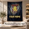 Tapestry Custom Name Text, Wall Hanging Tapestry Home Room DecorAston Villa