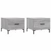 VidaXL Coffee Tables 2 Pcs Sonoma Grey 50x50x40 Cm Engineered Wood 829409