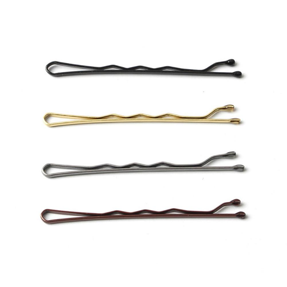 50 Stück/Packung Schlichte Legierungs-Haarspangen Hohe Elastizität Langlebig Wellenklammer Haarnadeln Kopfschmuck Haaraccessoire