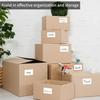 STARLIBOO Removable Colored Labels Stickers, 3X5 Inch Removable Large Label Stickers for Moving Boxes and Storage B- Waterproof- Tear Resistant