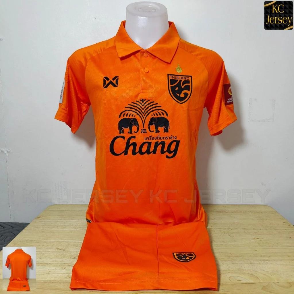 Thajsko FOTBAL NÁRODNÍ TÝM DRES TRIČKO DOMÁCÍ Potisk Mandarínský límeček Unisex Muži Ženy Rychleschnoucí Krátký rukáv Uniforma Logo Slon Sport