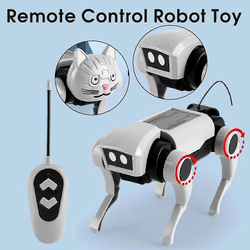 Cane Robot Giocattolo Intelligenza Telecomando Giocattolo Robotico Cane Puzzle Modello Fai da Te