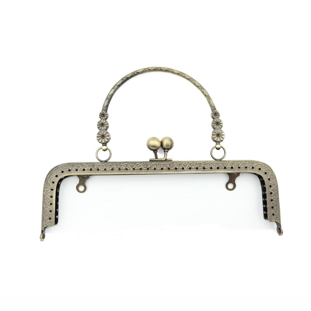 New Metal Purse Frame Kiss Clasp Vintage 20CM Purse Clasp Frame Purse Frame DIY Craft