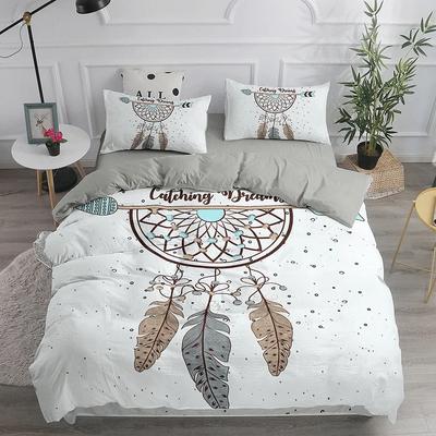 Set Biancheria da Letto Cacciatore di Sogni Elegante Bohemien Copripiumino Matrimoniale 240X220 Coperta Trapuntata Etnica Singolo Matrimoniale King Copripiumino Copriletto