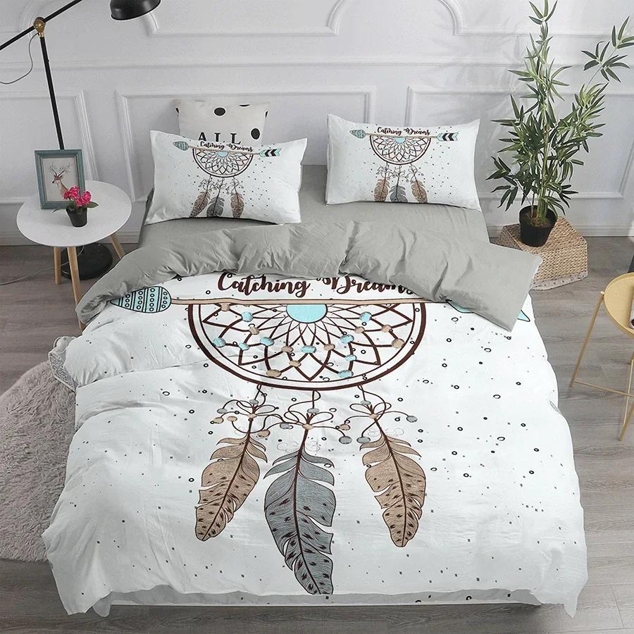 Povlečení lapač snů Elegantní český povlak na přikrývku Queen 240x220 Etnický povlak na přikrývku Single Double King