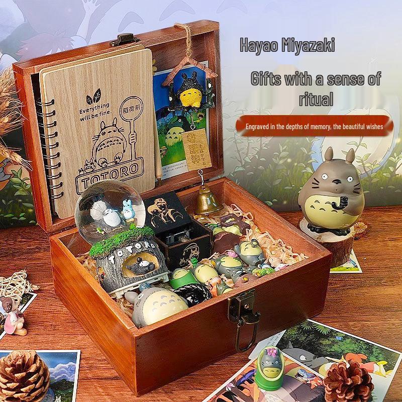 Hayao Miyazaki Figurine Gift Set for Female Friends - Perfect for Birthdays, Middle School, High School, or Graduation.