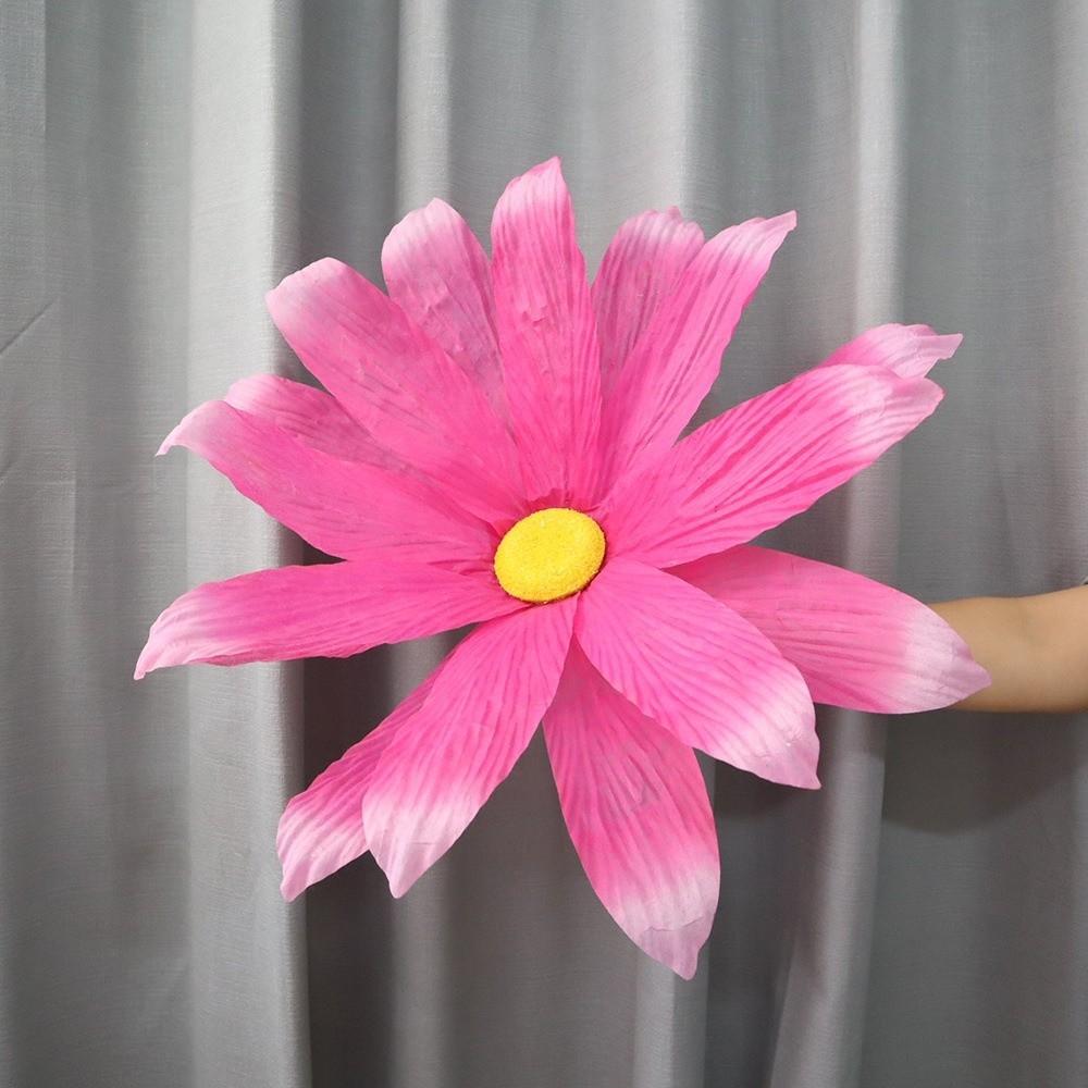 

Нетканый Имитация Ромашки Гигантский Приветственный Цветок Украшение Фона Свадебной Вечеринки розы красного