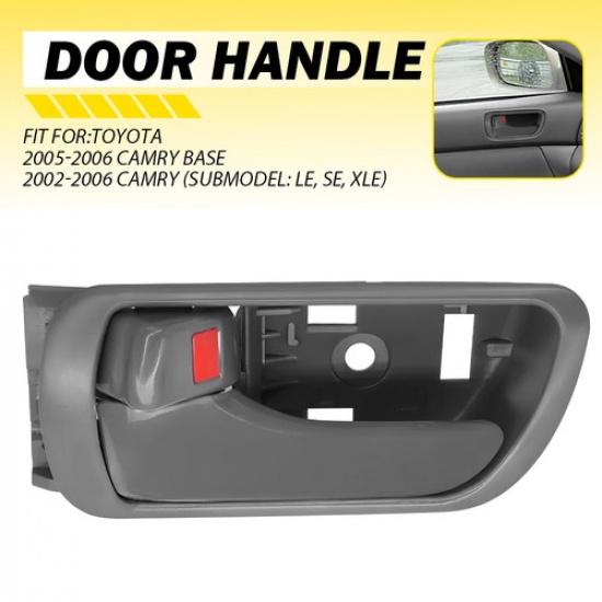 For Toyota 2002 to 06 Camry Inner Interior ide Door Handle Gray Driver Side K