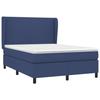 3127803 vidaXL Lit à sommier tapissier avec matelas Bleu 140x190 cm Tissu