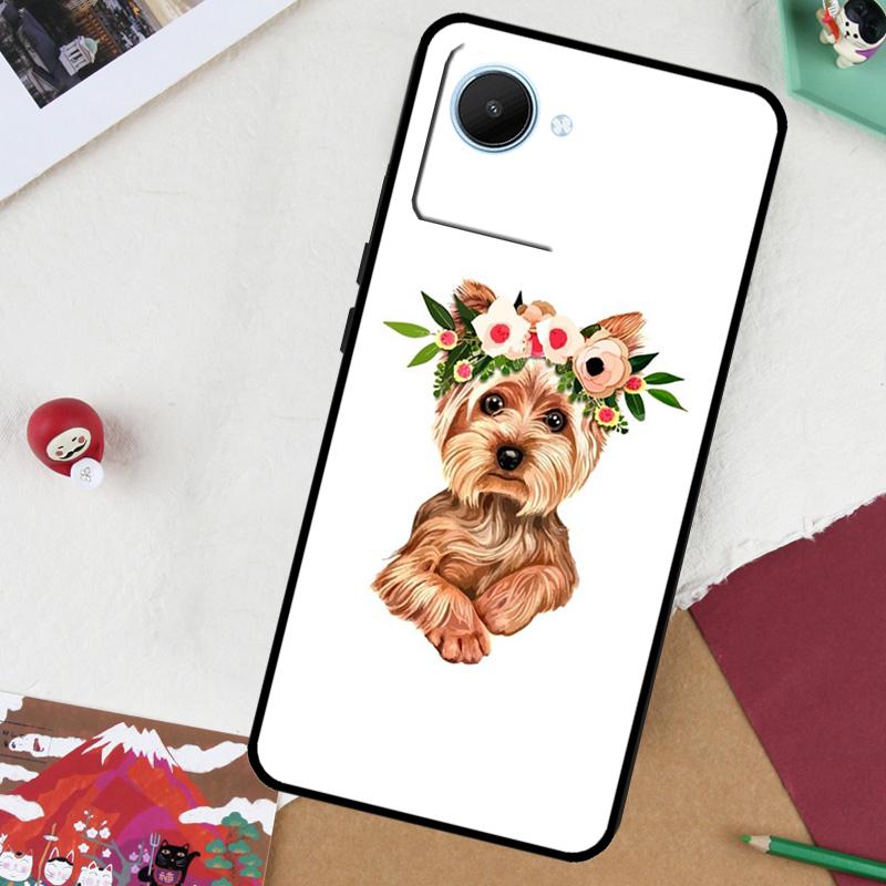 

Yorkshire Terrier Dog For Realme 14 Pro Plus 13 10 11 12 GT 6 5 6T GT7 Pro C61 C55 C53 C51 C21Y C25S C67 C75 Case Realme GT6