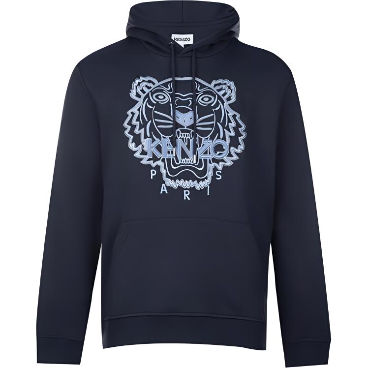 KENZO Tiger Head Embroidery Hooded Pullover