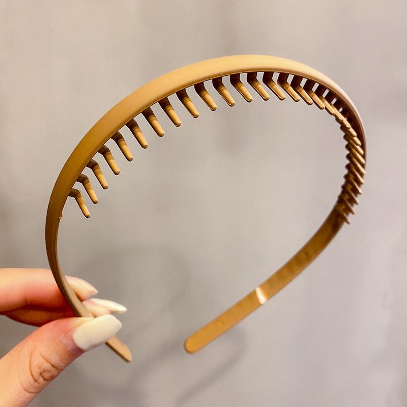 Korea Mode Lange Zahn Haarbänder Für Frauen Nicht Slip Haar Kämme Einfarbig Geometrische Lünette Femme Haar Zubehör Mädchen