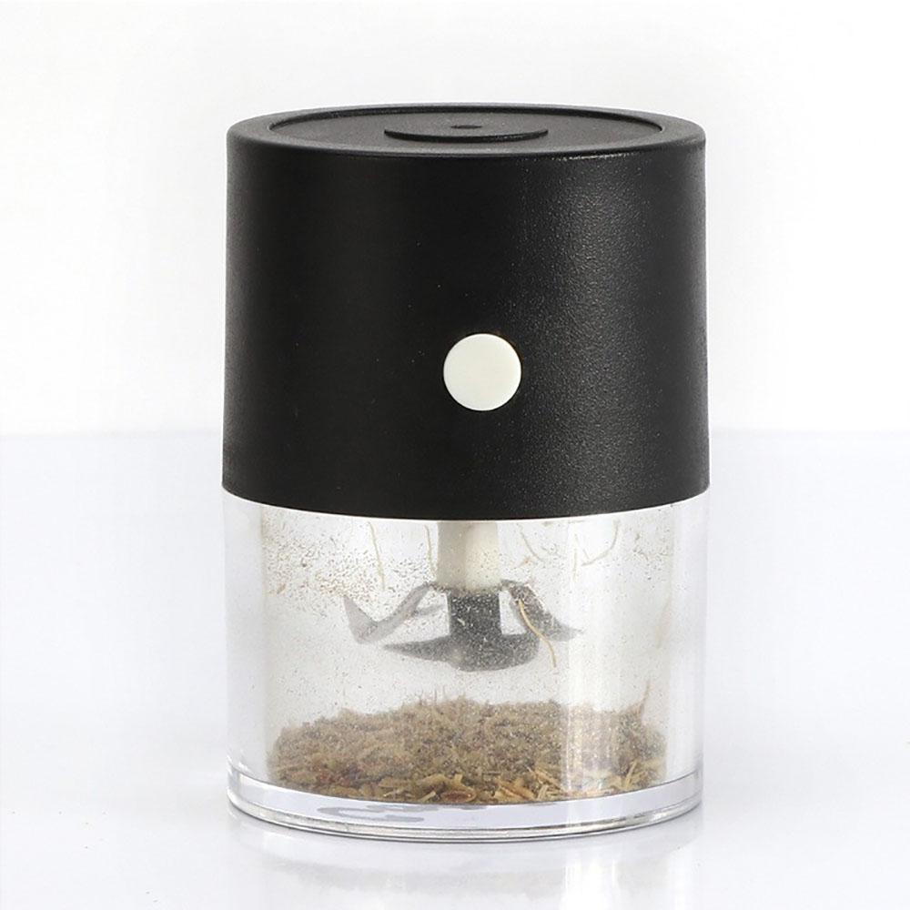 Electric Auto Grinder for Herb & Garlic Grinding Rchargeable Black