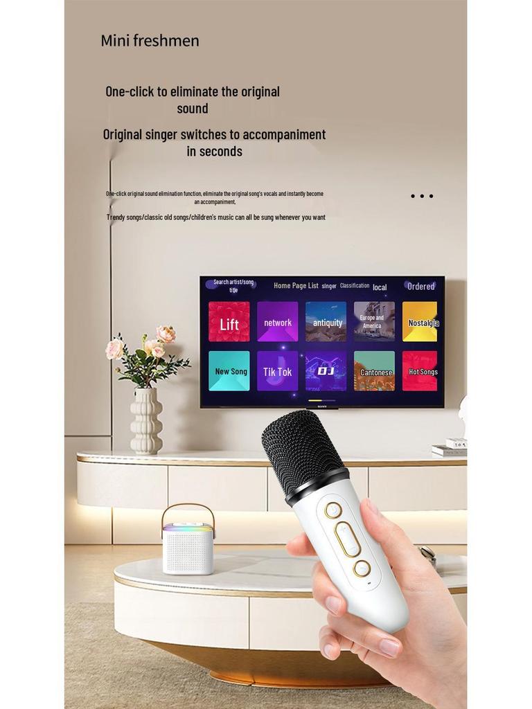 Y1 Bluetooth Wireless Children's Home KTV Microphone Speaker Set