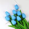 1PC 34cm PU Tulip Real Touch Artificial Flowers Tulip Bouquet for Christmas Halloween Wedding Home Party Decoration Fake Flowers