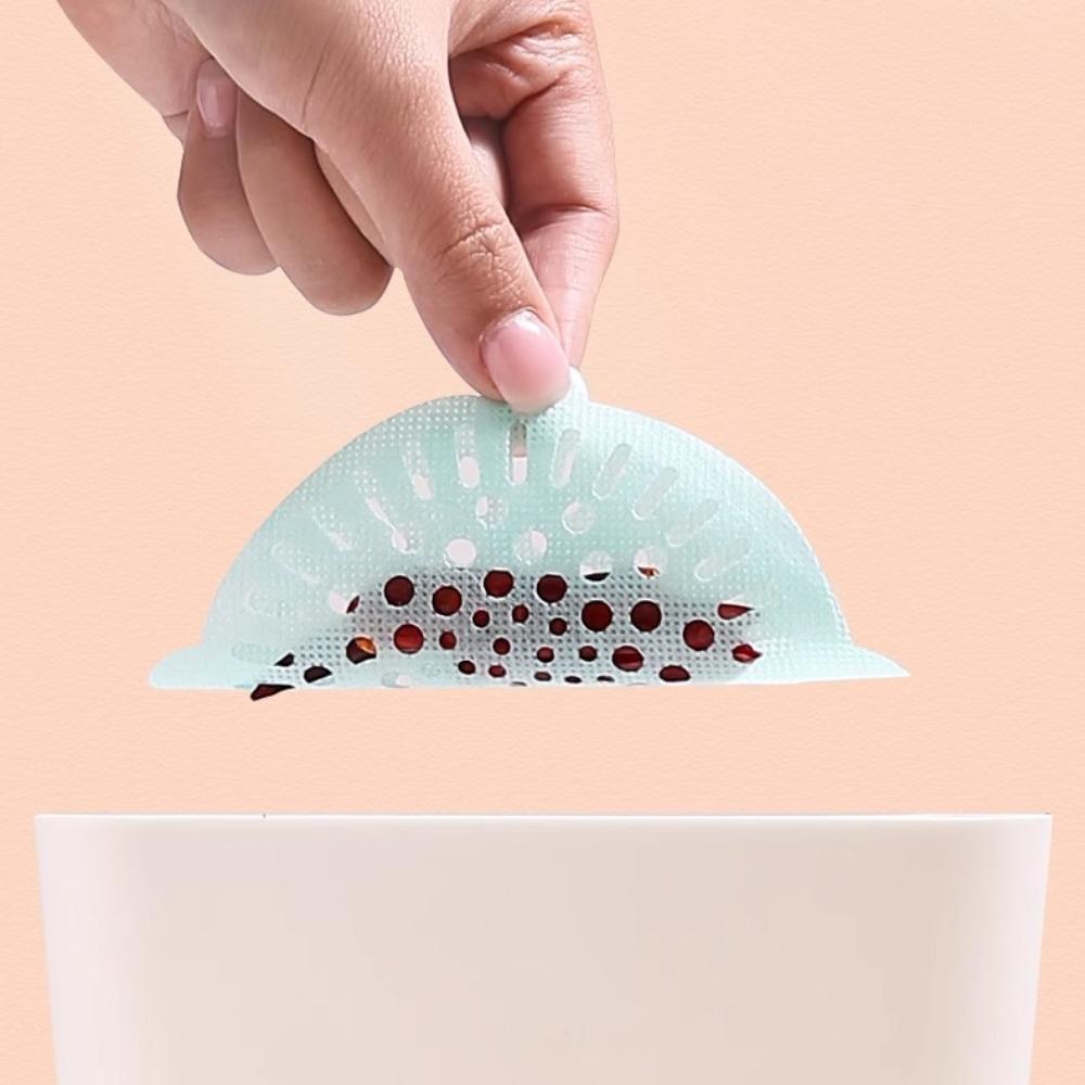 10pcs Hair Cleaning Disposable Floor Drain Sticker Hair Catcher Multipurpose Strainer  Kitchen