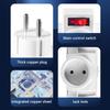 Portable EU Plugs Converters Power Adapter Expands To Three Outlets for Home Office and Travel 16A 250V Travel Plugs