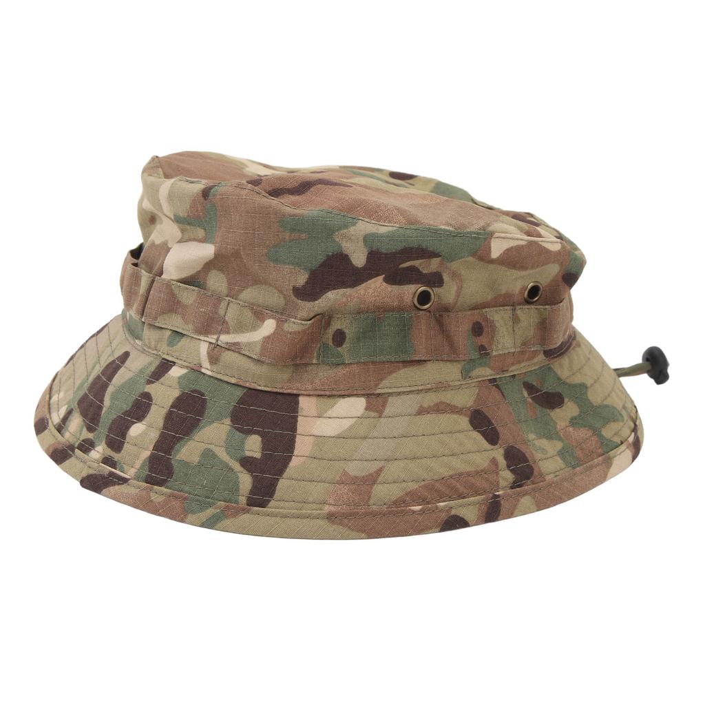 Boonie Hat with Adjustable Buckle Short Brim Waterproof Oxford Fabric Bucket Hat for Fishing Trips