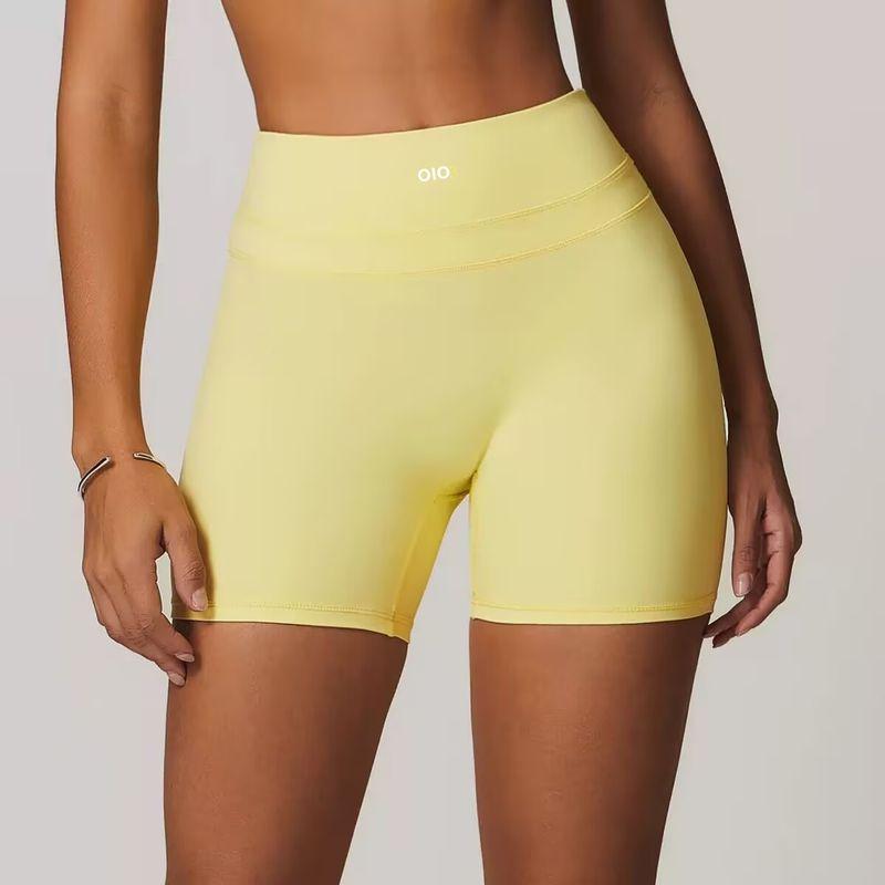 Oiob Three Points Buttock Lifting Yoga Shorts Women's High Waist Slimming Nude Feel Running Fitness Tight Jump Rope Sports Pants