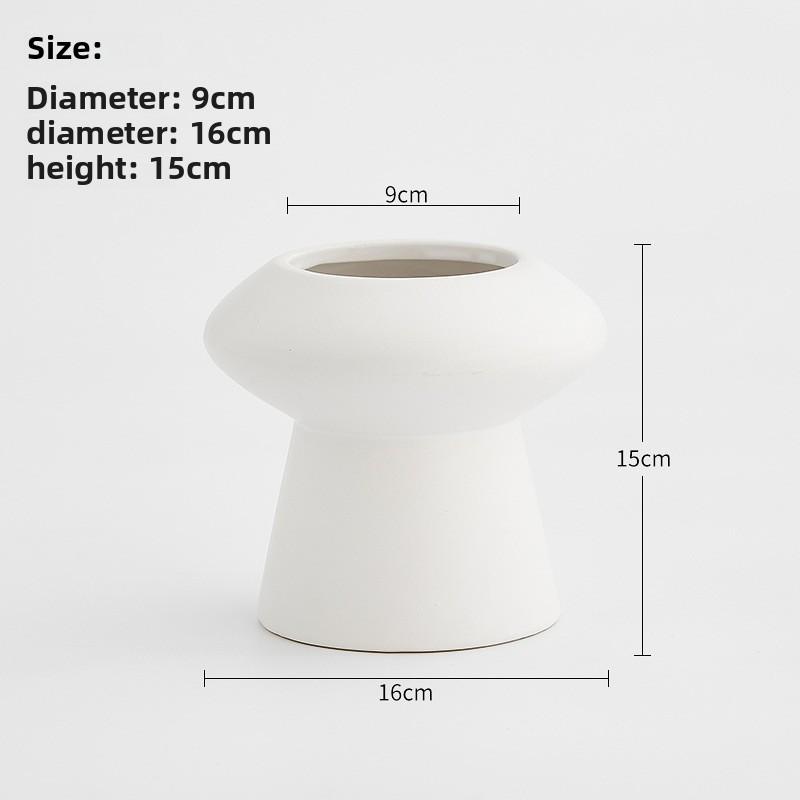 Simple Ceramic Flower Pot Modern Creative Flower Pot Home Decoration Desktop Decorative Plant Potes Simulated Plant Flower Vase